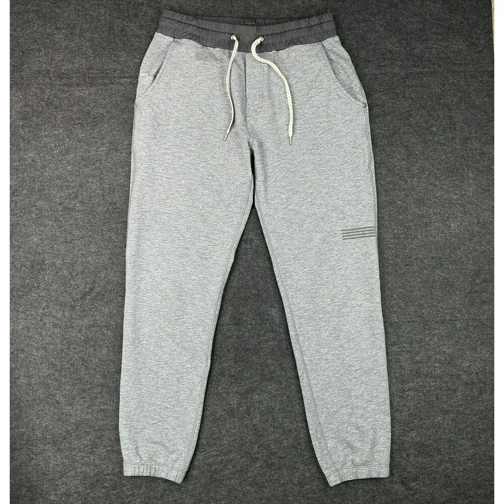 Vuori Mens Balboa Performance Jogger Pants Heathered Grey Size M Running Workout